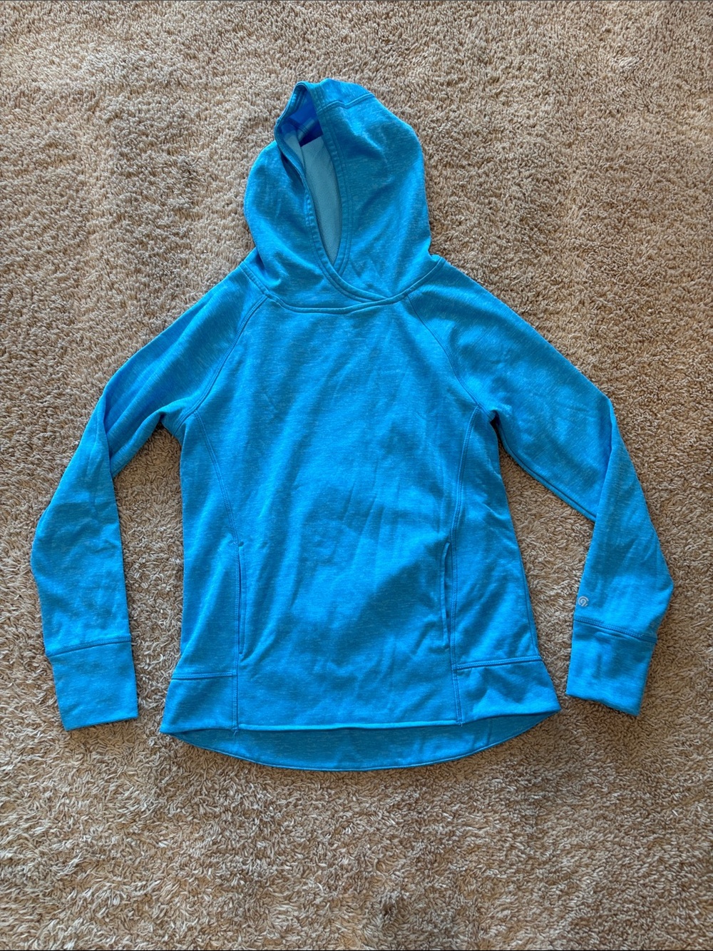 C9 Champion Heathered Aqua Dry Fit Hooded Pullover
